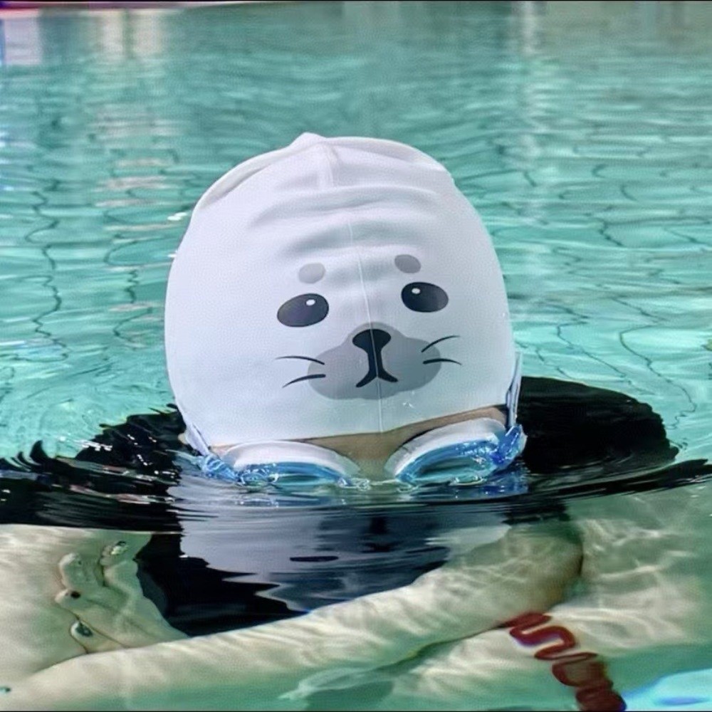 Swim Hat Silicone - Topi Renang Silikon Tahan Air Lucu,