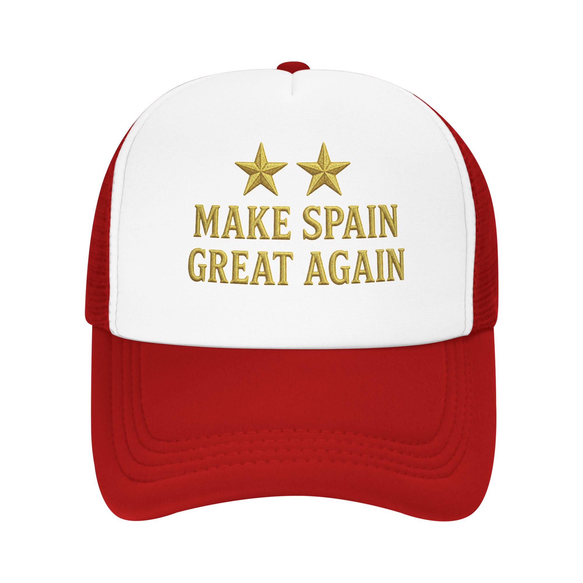 Trucker Cap Mesh - Golden 2 Stars MEMBUAT SPANYOL KEMBALI