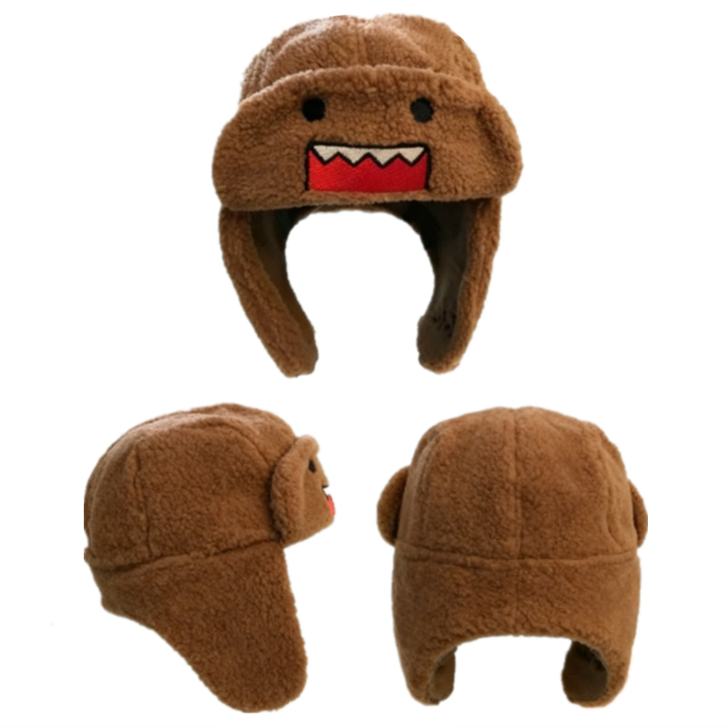 Winter Trapper Hat - Topi Anime Domo Kun Ushanka Topi