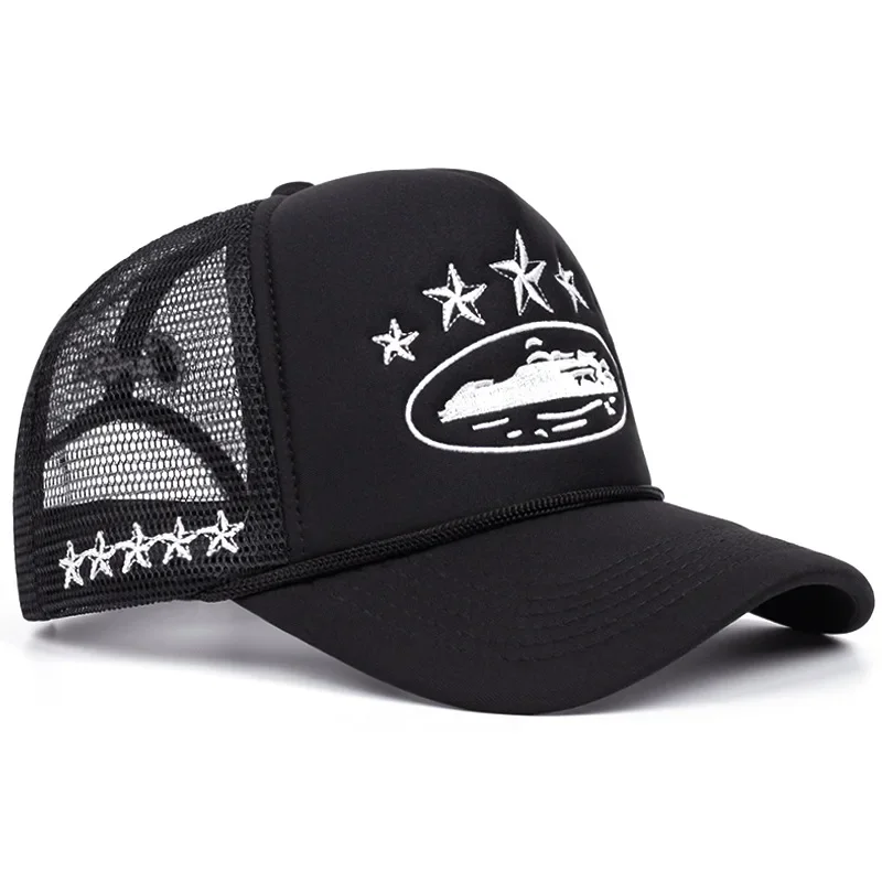 Topi Baseball Unisex Motif Bar - Trucker Cap Mesh ulasan dan harga